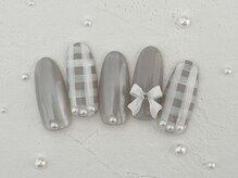 プティ アイビューティ 北浜店(peTiT eyebeauty)/ギンガムチェック　リボン