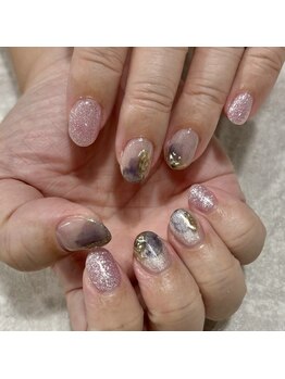 フラッシュ/塗りかけネイル