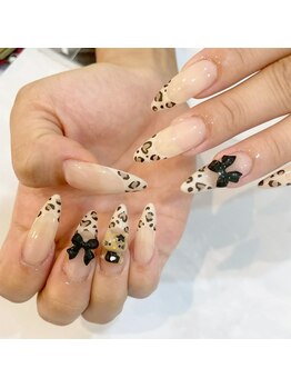 ヒョウ柄/フレンチ