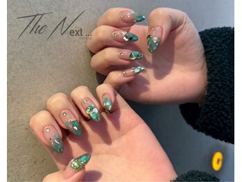 ザネクストキタホリエ(The Next...kitahorie)/ラメグラ　押しネイル