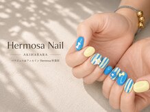 エルモサ 秋葉原(Hermosa)/ストライプ/ショートネイル