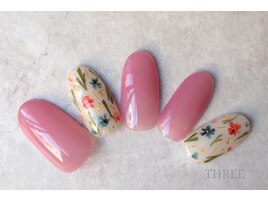 ドライフラワーの小花柄