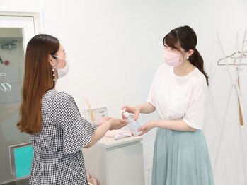 ラ ぺーシュ アヴニール/手指の消毒♪