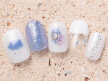 アイネイルズ 町田店(I nails)/曇り時々雨ネイル8480円
