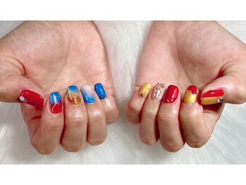 アップネイル/つけ放題国旗ネイルアート