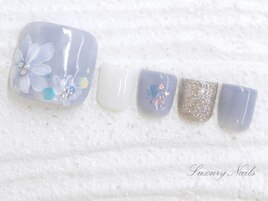 ラメ◇フラワーNail
