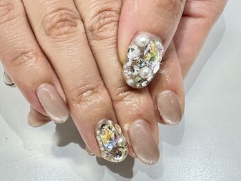 クォーターリゾートネイル(QUARTER RESORT nail)/埋め尽くしネイル☆