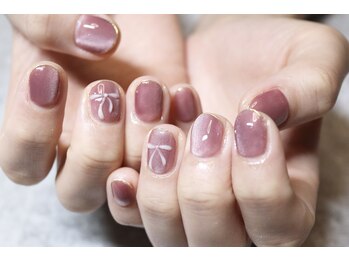 ディーエムジーネイル(DMG nail)/ぷっくりリボンネイル