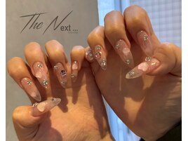 長さ出し　クリアネイル