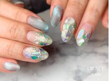 グレース ネイルズ(GRACE nails)/ギャラクシー×シェル