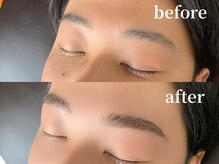 エムズアイブロウ 難波店(M’sアイブロウ)/メンズHBL☆before→After #眉毛