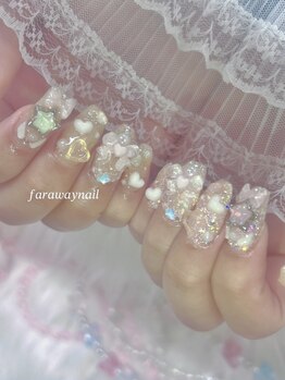 ファラウェイネイル(Faraway nail)/イエロー×オレンジネイル☆