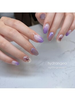 エンズネイル(O’s nail)/紫陽花ネイル