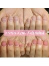 アクリルスカルプ×自爪育成