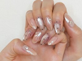 韓国風うるまぐ×ドットネイル