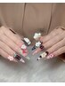 【★長さ出し Long25mm~Lサイズ】持ち込み デザイン10本¥ 16900→ ¥13900