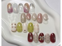 街のネイル屋さんの雰囲気（9月限定アートサンプル￥5,400(税込)）