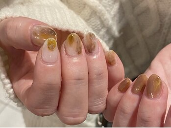 ネイルズ ララ(nails Lala)/ブラウンデザイン