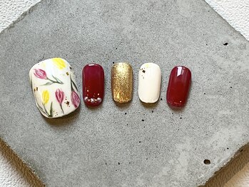 カラ ネイル 中津店(calla nail)/春★フットネイル