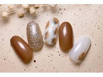 ネイルクローネ(nail crone)/ニュアンスヒョウ柄ネイル