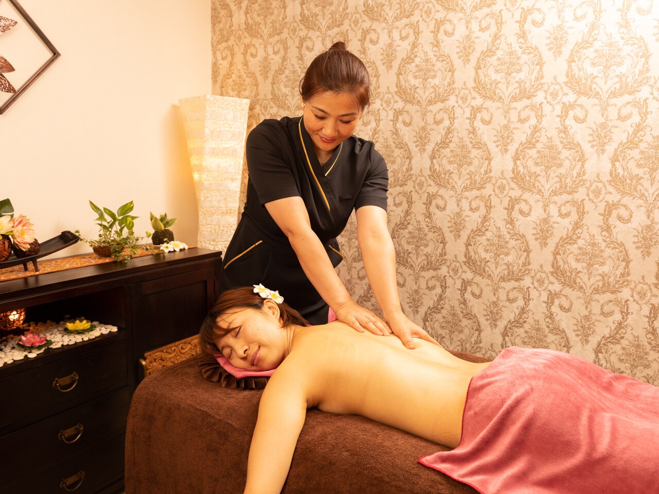 《疲労・痩身・温活》代謝UP/くびれ/小尻★経絡アロマリンパ90分￥9900