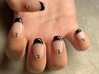 ネイルサロン フィフスアベニュー(Fifth Avenue)/黒フレンチ