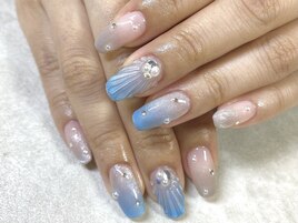 貝がらネイル☆