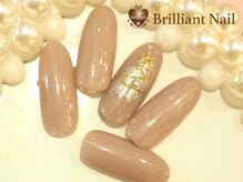 ブリリアント/さりげなく可愛クリスマスネイル