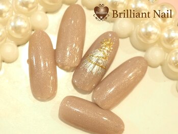 ブリリアント/さりげなく可愛クリスマスネイル