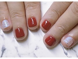 ワンカラー+ポイントスタッズ