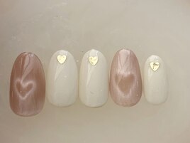 ハートマグネットネイル