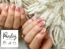 パスリー ネイルアンドケア(Parsley Nail&Care)/水光マグネットとラメネイル