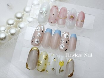 フローレスネイル 新宿店(FlawlessNail)の写真/豊富なデザインサンプルをご用意♪最旬トレンド≪オフ込☆定額アートコース ¥7500/¥7800/¥8000