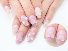 ネイルコレクション ベビーピンク(Baby Pink)/付け放題★ぷっくりクリアハート