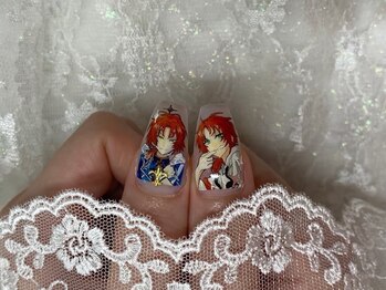 ポミーネイル 渋谷店(Pomy nail)の写真/毎日見る指先に推しのいる生活はいかがでしょうか?コンサートや誕生日には溢れるほどの推し愛をアピール*