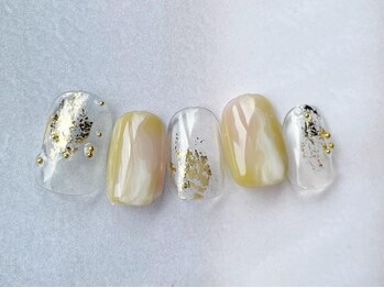 アイネイルズ 梅田店(I nails)/シンプル秋ニュアンス¥7700