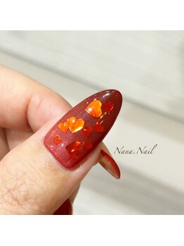 ナナネイル(Nana.Nail)/ハートホログラムネイル
