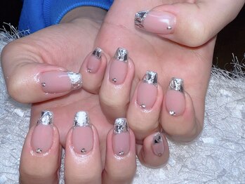 レアネイル 新宿(le'a nail)/ガラスフレンチ