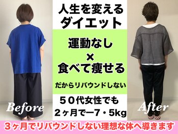 よしみち整体院/ダイエットコース結果