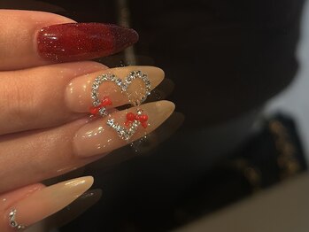 オー(O)/heart×red