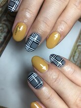 ネイルサロン ビビ(bibi)/グレンチェックネイル