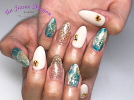 【自爪ネイル】天然石ネイル