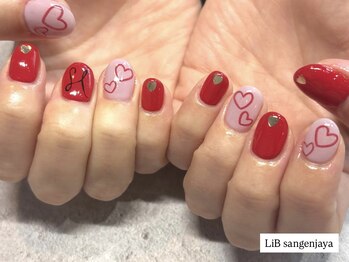 ハートバレンタインデザイン