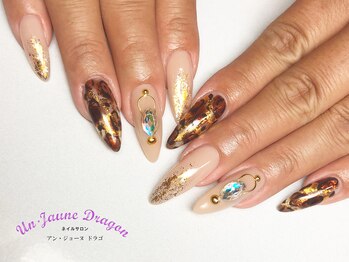 アン ジョーヌドラゴ/ロング☆レオパードネイル