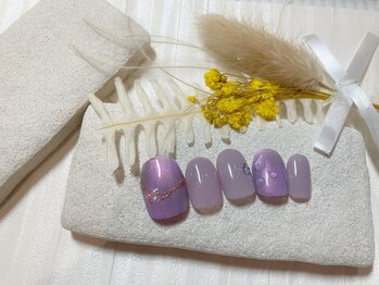 ブレス 仙台駅前本店(BLESS)/紫陽花カラーの梅雨ネイル!