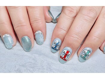 モアレ/ゆび鉄ネイル