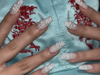 海外ネイル/長さだし/手描き