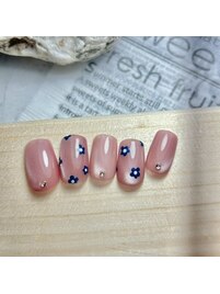 手書きフラワーネイル/ぷるマグ