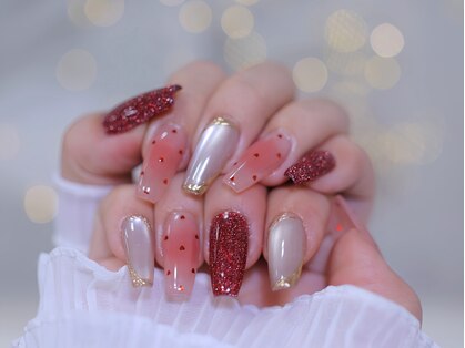 幻之花ネイルの写真