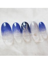 たゆ ネイル(たゆnail)/マグネット星空ネイル